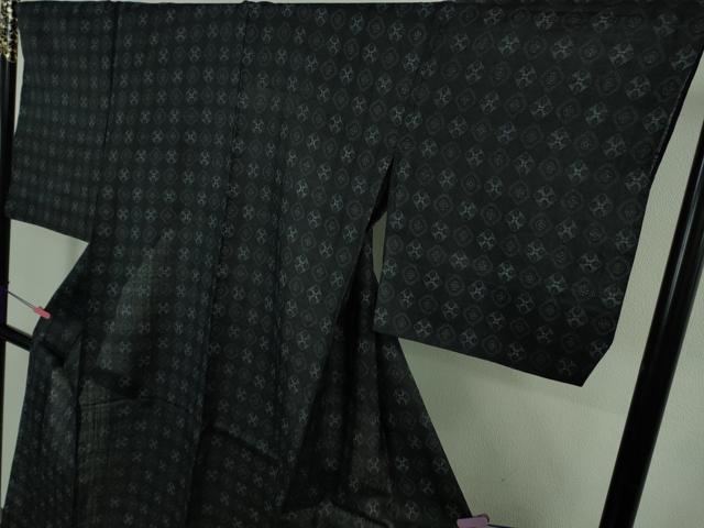 平和屋本店＊極上　夏物　重要無形文化財　本場宮古上布　苧麻　菱文　逸品　DZAB4085kh6