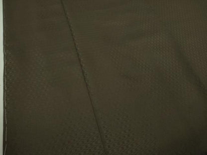平和屋本店●極上　山下八百子　本場黄八丈　黒八丈　市松綾織　紬　檳榔子染色地　銀座もとじ　たとう紙付き　逸品　未使用　DZAB4097kh6