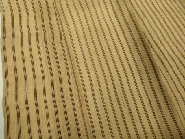 平和屋本店＊極上　夏物　芭蕉布　手積み芭蕉糸100％　縞　逸品　未使用　DZAB4107kh6