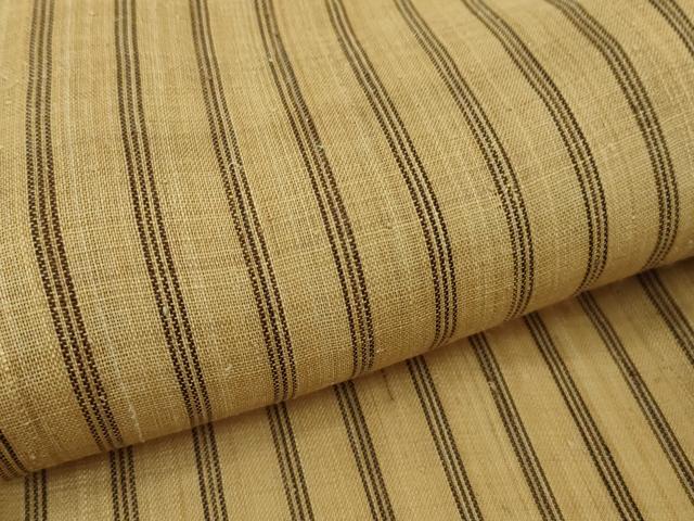 平和屋本店＊極上　夏物　芭蕉布　手積み芭蕉糸100％　縞　逸品　未使用　DZAB4107kh6