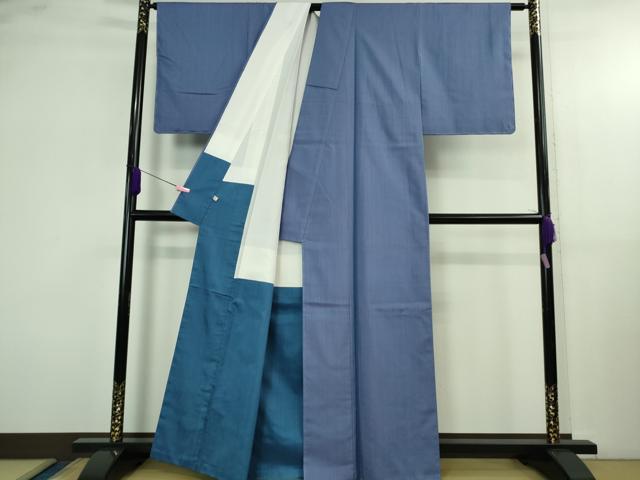 平和屋着物●極上　五代目・諏訪好風　紬　紅掛花色　逸品　DZAB4113kh6