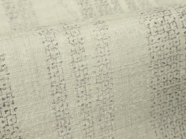 平和屋本店●極上　本場結城紬　重要無形文化財　100亀甲　間道　逸品　DZAB4118kh6
