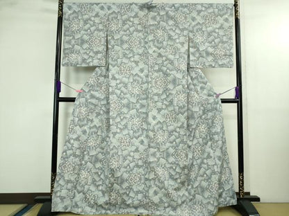 平和屋着物●極上　本場大島紬　白大島　9マルキ　箔散らし　逸品　DZAB4124kh6