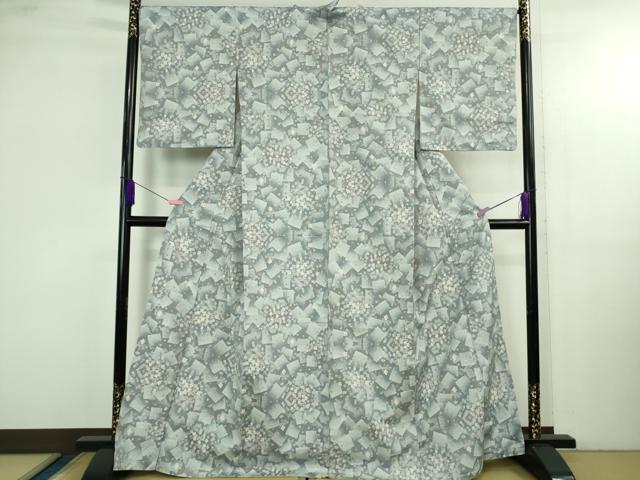 平和屋着物●極上　本場大島紬　白大島　9マルキ　箔散らし　逸品　DZAB4124kh6