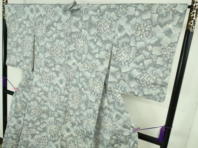 平和屋着物●極上　本場大島紬　白大島　9マルキ　箔散らし　逸品　DZAB4124kh6