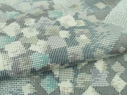 平和屋着物●極上　本場大島紬　白大島　9マルキ　箔散らし　逸品　DZAB4124kh6