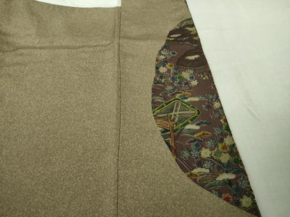 平和屋本店●極上　中国三大刺繍　スワトウ刺繍　汕頭刺繍　相良刺繍　総刺繍　訪問着　渡橋風景　暈し染め　金糸　逸品　DZAB4132kh6