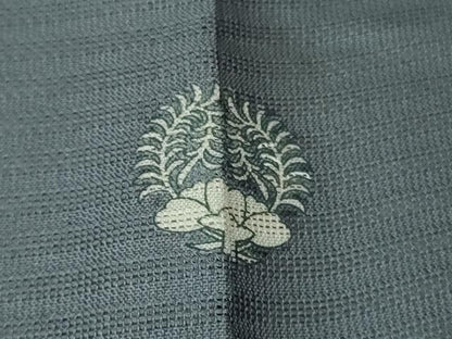 平和屋着物＊極上 夏物 訪問着 紗 葉尽くし 薄花色地 銀彩 逸品 未使用 DZAB4138kh6