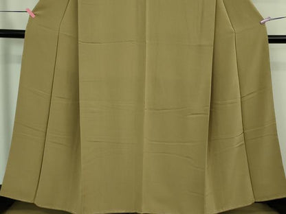 平和屋着物●極上　色無地　空五倍子色　逸品　未使用　DZAB4139kh6
