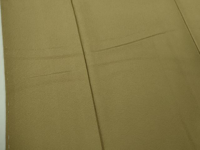 平和屋着物●極上　色無地　空五倍子色　逸品　未使用　DZAB4139kh6