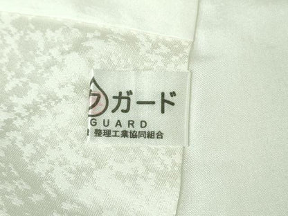平和屋本店●極上　訪問着　草葉文　白地　暈し染め　金彩　銀通し地　ロング丈　トールサイズ　逸品　DZAB4142kh6