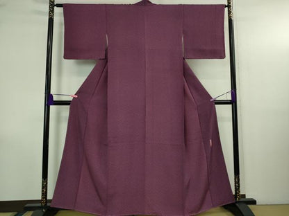平和屋着物●極上　重要無形文化財　人間国宝　中村勇二郎　江戸小紋　古代菊　逸品　未使用　DZAB4145kh6