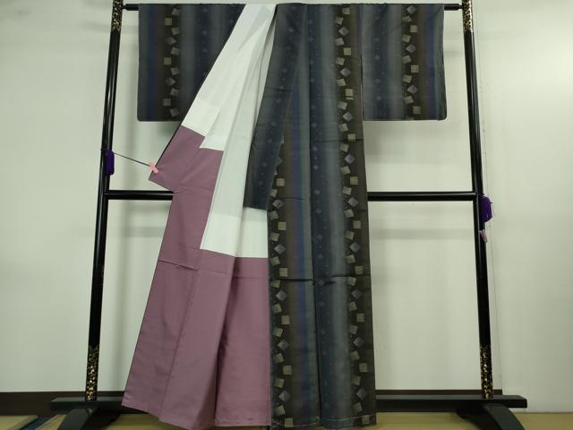 平和屋着物●極上　本場大島紬　9マルキ　古代染色純泥染　星絣　夢おり　南絹織物謹製　証紙付き　逸品　未使用　DZAB4148kh6