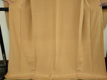 平和屋本店●極上 アンティーク 大正ロマン 振袖 色無地 伽羅色 逸品 DZAB4152kh6