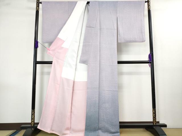 平和屋本店●極上　佐波理綴　創作者 池口定男　訪問着　暈し染め　逸品　DZAB4156kh6