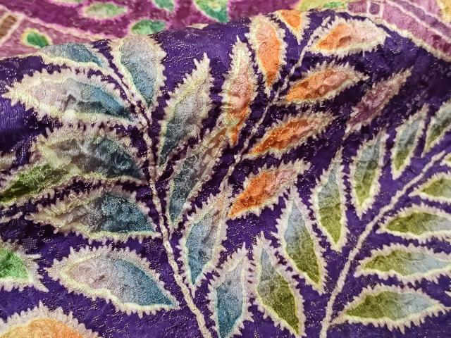 平和屋本店●極上 訪問着 作家物 辻が花 金通し地 鈴乃屋扱い 逸品 DZAB4158kh6