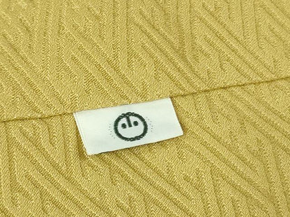 平和屋本店●極上 創業460年・千總 訪問着 駒刺繍 地紙花文 芥子色地 金彩 小田急百貨店扱い 逸品 DZAB4159kh6