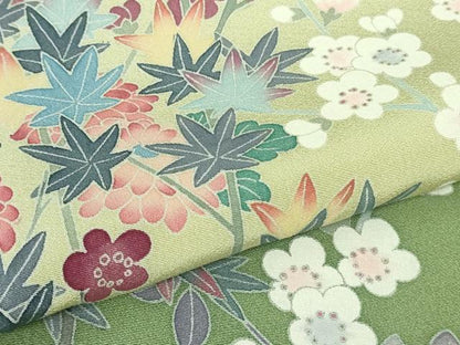 平和屋着物●極上　訪問着　友禅　作家物　吉祥花文　暈し染め　逸品　DZAB4176kh6
