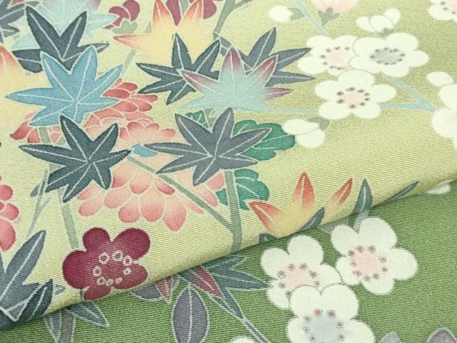 平和屋着物●極上　訪問着　友禅　作家物　吉祥花文　暈し染め　逸品　DZAB4176kh6