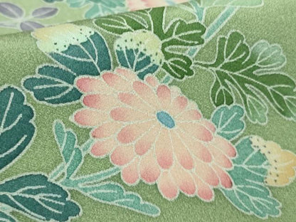 平和屋着物●極上　訪問着　友禅　作家物　吉祥花文　暈し染め　逸品　DZAB4176kh6
