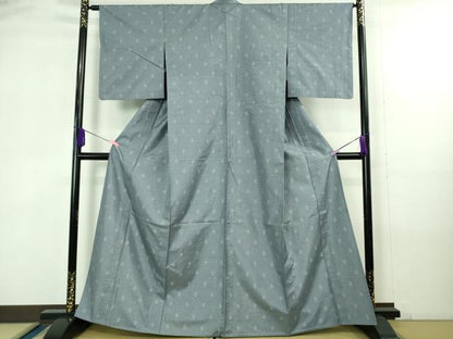 平和屋着物▽極上　薩摩結城　本場大島紬　単衣　大迫織物謹製　証紙付き　逸品　DZAB4183kh6