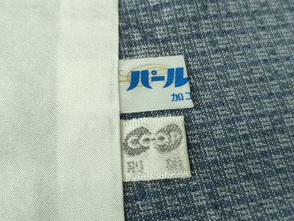 平和屋着物▽極上　薩摩結城　本場大島紬　単衣　大迫織物謹製　証紙付き　逸品　DZAB4183kh6