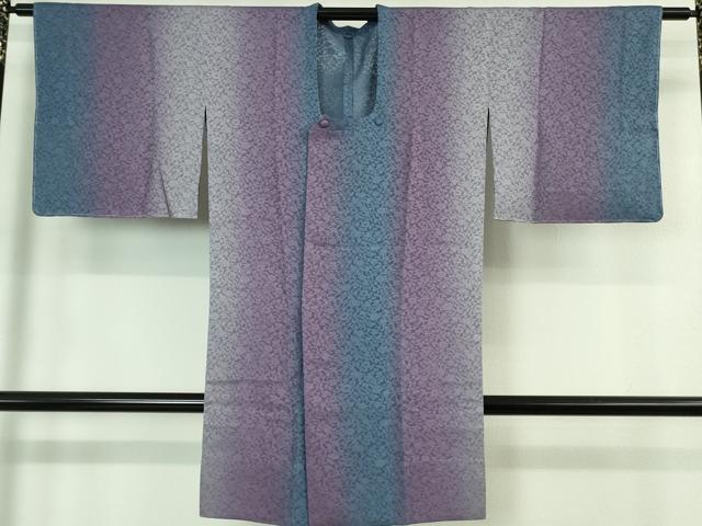 平和屋着物∞極上　道行コート　スリーシーズン　春夏秋　塵除け　ロング丈　花唐草紋紗　間道　暈し染め　逸品　未使用　DZAB4192kh6