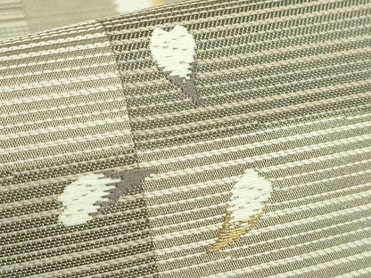 平和屋着物●極上　西陣の名門　加納幸謹製　六通柄袋帯　唐織　市松舞桜　金糸　逸品　DZAB4206kh6