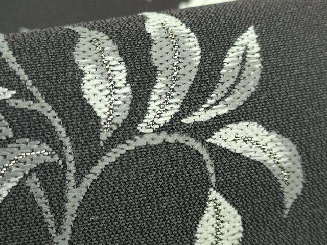 平和屋本店●極上　織文意匠　鈴木　六通柄袋帯　唐織　綾絲錦　草花文　金糸　羊羹色地　逸品　DZAB4209kh6