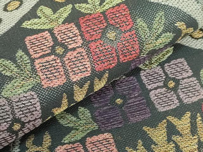 平和屋本店●極上　1854年創業　帯屋捨松　六通柄袋帯　洋花文　金糸　逸品　DZAB4217kh6
