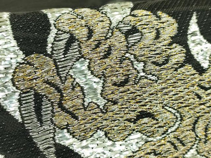 平和屋着物●極上　太鼓柄袋帯　スリーシーズン帯　昇龍　金銀糸　逸品　DZAB4218kh6
