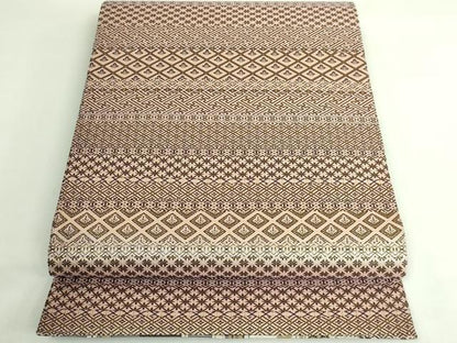 平和屋本店●極上　本場筑前博多織　両面　全通柄袋帯　花唐間道　金糸　逸品　DZAB4219kh6