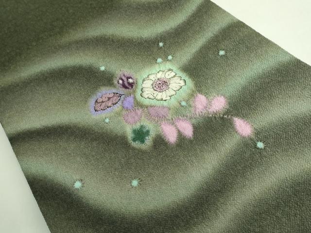 平和屋本店●極上　久保田一竹　幻の辻が花　太鼓柄袋帯　逸品　DZAB4220kh6