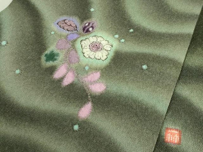 平和屋本店●極上　久保田一竹　幻の辻が花　太鼓柄袋帯　逸品　DZAB4220kh6