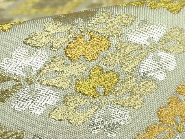 平和屋本店●極上　龍村美術織物　たつむら　六通柄　本袋帯　さいわい花菱錦　金銀糸　逸品　DZAB4221kh6