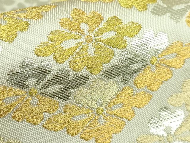平和屋本店●極上　龍村美術織物　たつむら　六通柄　本袋帯　さいわい花菱錦　金銀糸　逸品　DZAB4221kh6