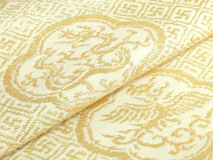 平和屋本店●最高級　龍村平蔵製　六通柄　本袋帯　俵屋龍鳳文　金糸　逸品　DZAB4227kh6
