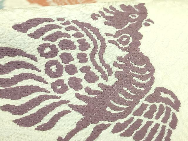 平和屋本店●極上　俵屋　人間国宝　喜多川平朗  有職織物　六通柄袋帯　唐織　鳳凰　逸品　DZAB4235kh6