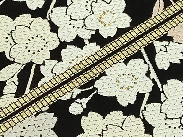 平和屋本店●極上　創業200年・7代目永治屋清左衛門　六通柄袋帯　唐織　圓山桜花文　金糸　逸品　DZAB4239kh6
