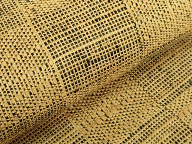 平和屋着物●極上　伊兵衛織　工芸手織　八寸名古屋帯　市松文様　逸品　DZAB4256kh6