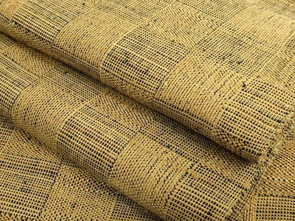 平和屋着物●極上　伊兵衛織　工芸手織　八寸名古屋帯　市松文様　逸品　DZAB4256kh6