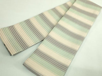 平和屋着物●極上　両面　半幅帯　舞桜　逸品　DZAB4267kh6