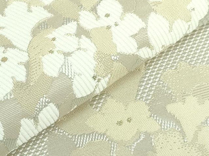 平和屋着物●極上　本場筑前博多織　八寸名古屋帯　KIMONO　MODERN　紫陽花　協和織物　金糸　博多金ラベル　証紙付き　逸品　DZAB4277kh6