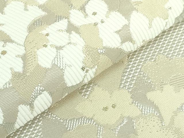平和屋着物●極上　本場筑前博多織　八寸名古屋帯　KIMONO　MODERN　紫陽花　協和織物　金糸　博多金ラベル　証紙付き　逸品　DZAB4277kh6