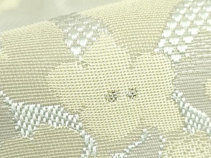 平和屋着物●極上　本場筑前博多織　八寸名古屋帯　KIMONO　MODERN　紫陽花　協和織物　金糸　博多金ラベル　証紙付き　逸品　DZAB4277kh6