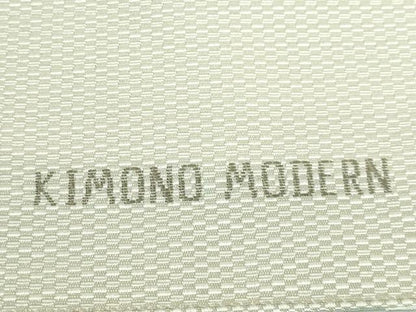 平和屋着物●極上　本場筑前博多織　八寸名古屋帯　KIMONO　MODERN　紫陽花　協和織物　金糸　博多金ラベル　証紙付き　逸品　DZAB4277kh6