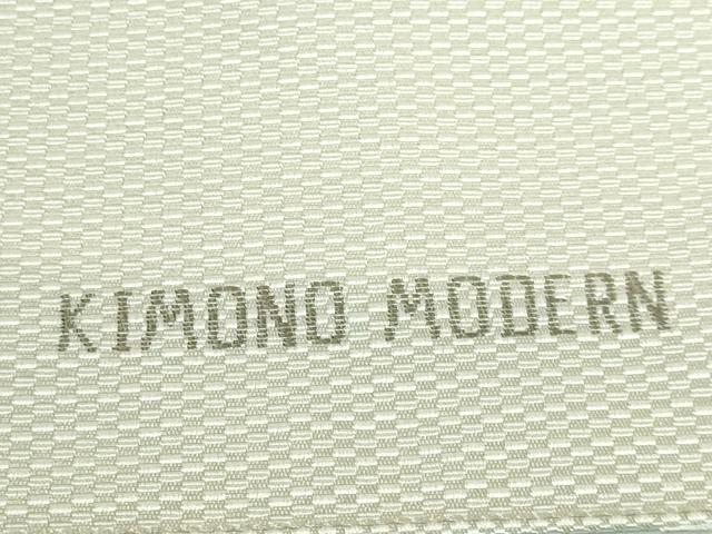 平和屋着物●極上　本場筑前博多織　八寸名古屋帯　KIMONO　MODERN　紫陽花　協和織物　金糸　博多金ラベル　証紙付き　逸品　DZAB4277kh6