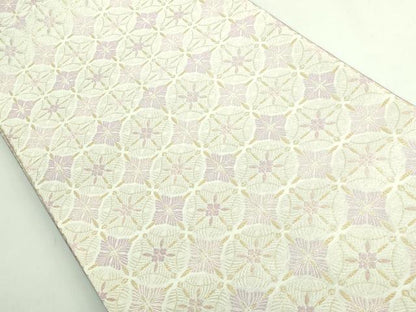 平和屋着物●極上　全通柄袋帯　七宝花菱文　金糸　逸品　DZAB4279kh6