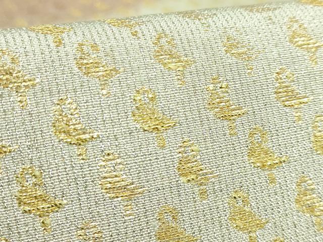 平和屋着物●極上　桝屋高尾　ねん金綴錦　両面　全通柄袋帯　エデンの星　金銀糸　逸品　DZAB4287kh6