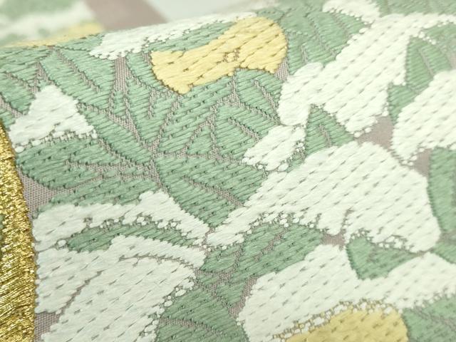 平和屋着物●極上　山口美術織物　皇室　伊勢神宮御用　西陣織　六通柄袋帯　唐織　京摘花　金糸　逸品　DZAB4288kh6